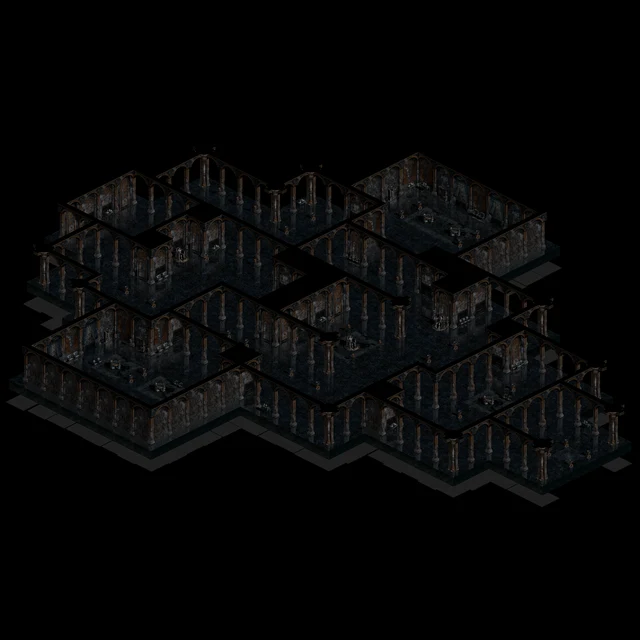 Overview of Tiffauges Castle · 1F A